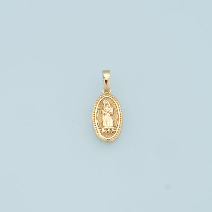 Gold Virgin Mary Charms,18K Gold Filled Virgin Mary Pendant,Religion Charm Bracelet Necklace for DIY Jewelry Making Supply