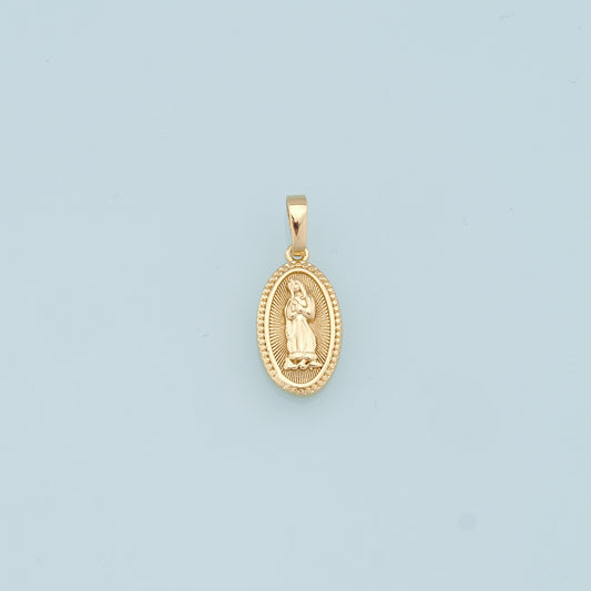 Gold Virgin Mary Charms,18K Gold Filled Virgin Mary Pendant,Religion Charm Bracelet Necklace for DIY Jewelry Making Supply