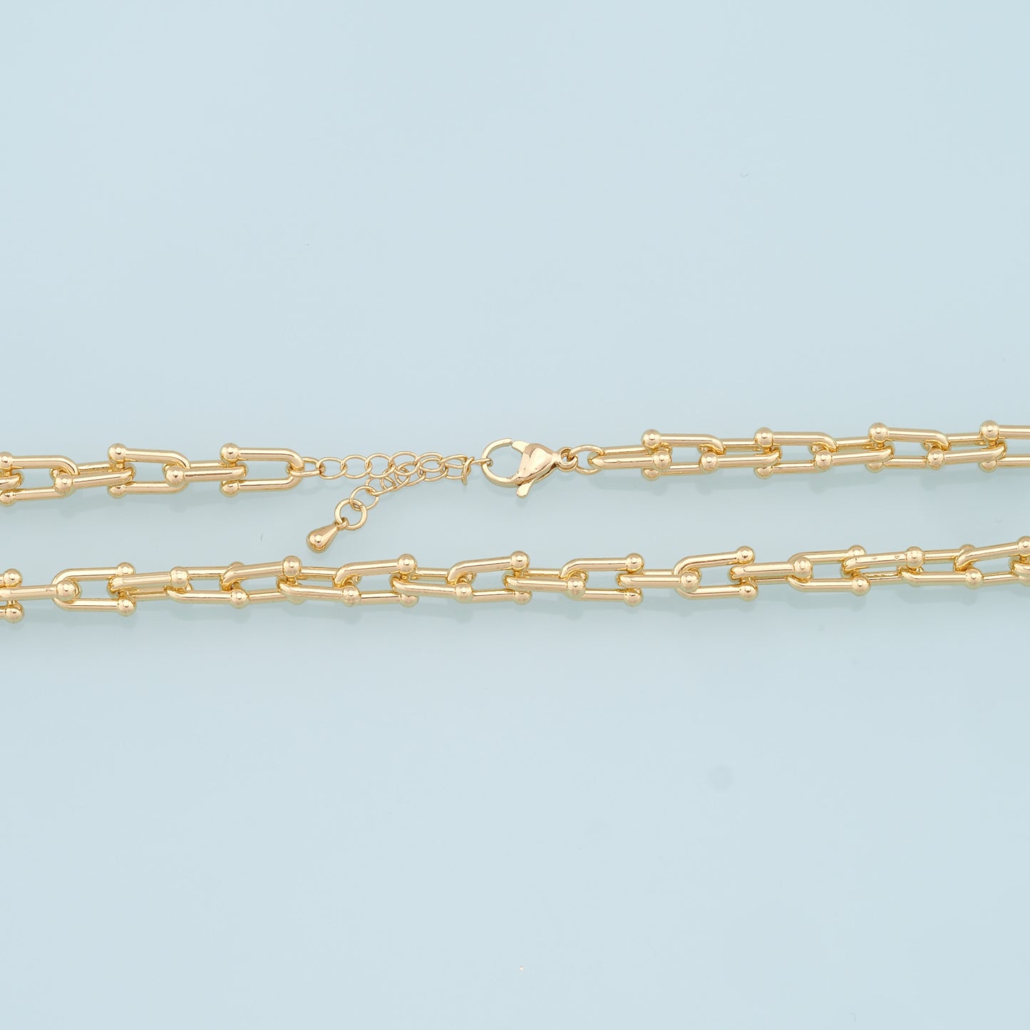 Gold Rectangle Chain,18K Gold Filled Rectangle for Necklace Bracelet DIY Jewelry Making Supply