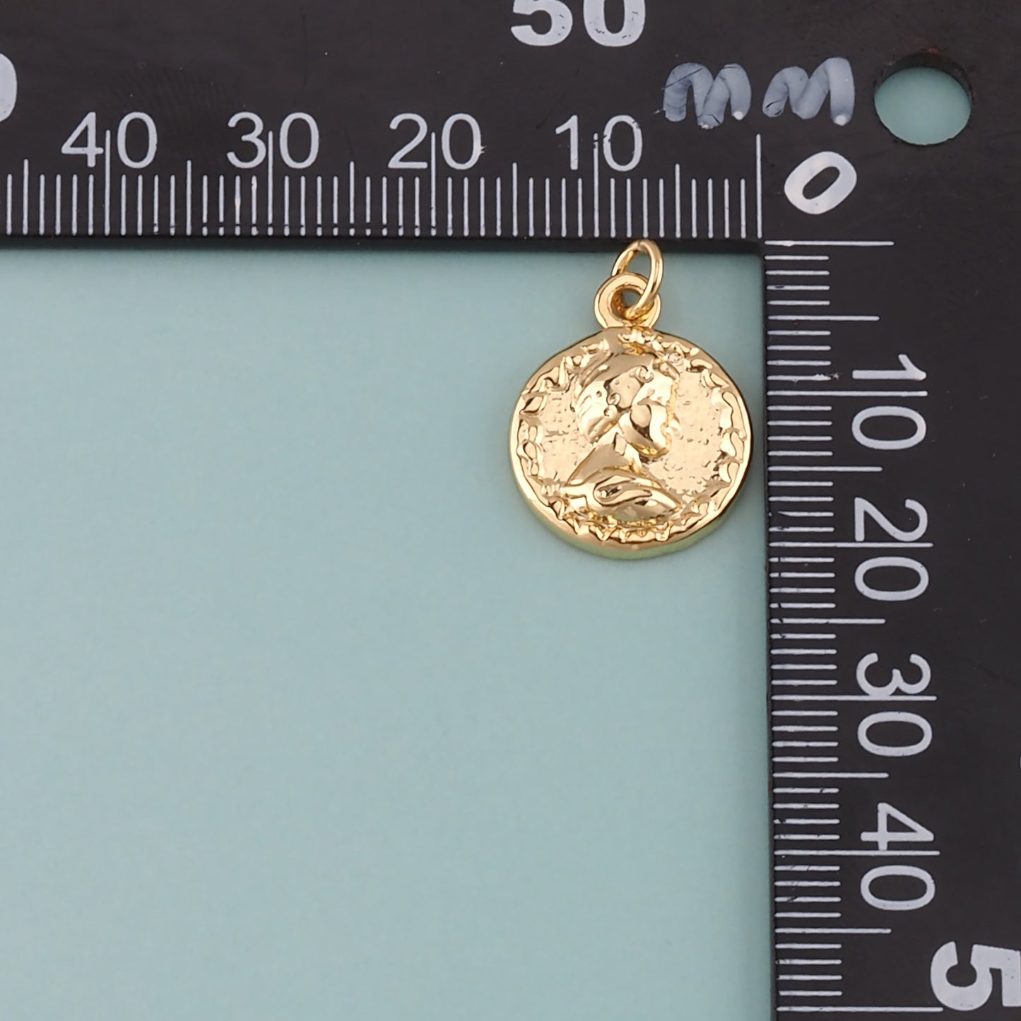 18K Gold Filled Religion Pendant,Dainty Religion Charm Bracelet Necklace for DIY Jewelry Making Supply