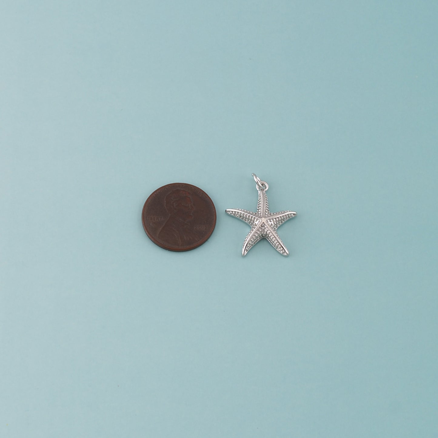 Gold Starfish Charms,18K Gold Filled Sea star Pendant,Starfish Charm Bracelet Necklace for DIY Jewelry Making Supply
