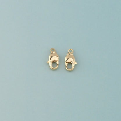Gold Clasp,18K Gold Filled Lobster Clasp Gold Lobster Claw for DIY Jewelry Finding Necklace Bracelet