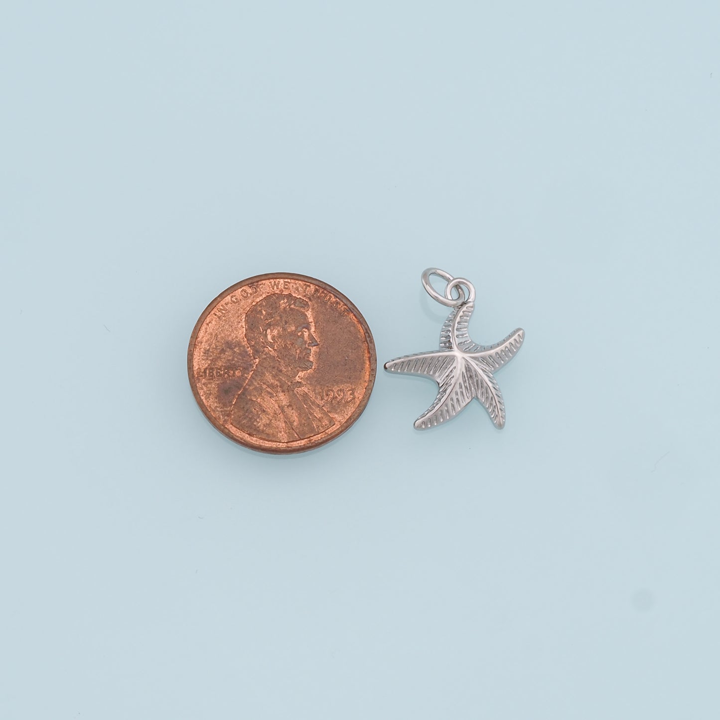 Gold Starfish Charms,18K Gold Filled Sea Star Pendant,Starfish Charm Bracelet Necklace for DIY Jewelry Making Supply