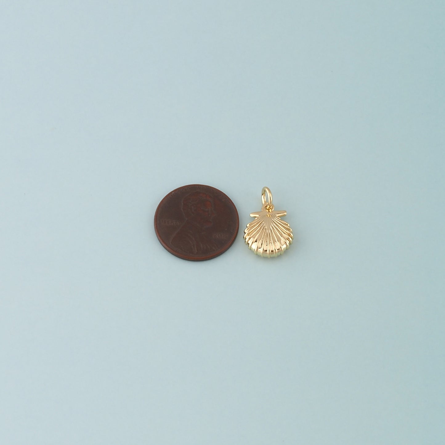 Gold Shell Charm,18K Gold Filled Shell Conch Pendant,Starfish Charm Bracelet Necklace for DIY Jewelry Making Supply