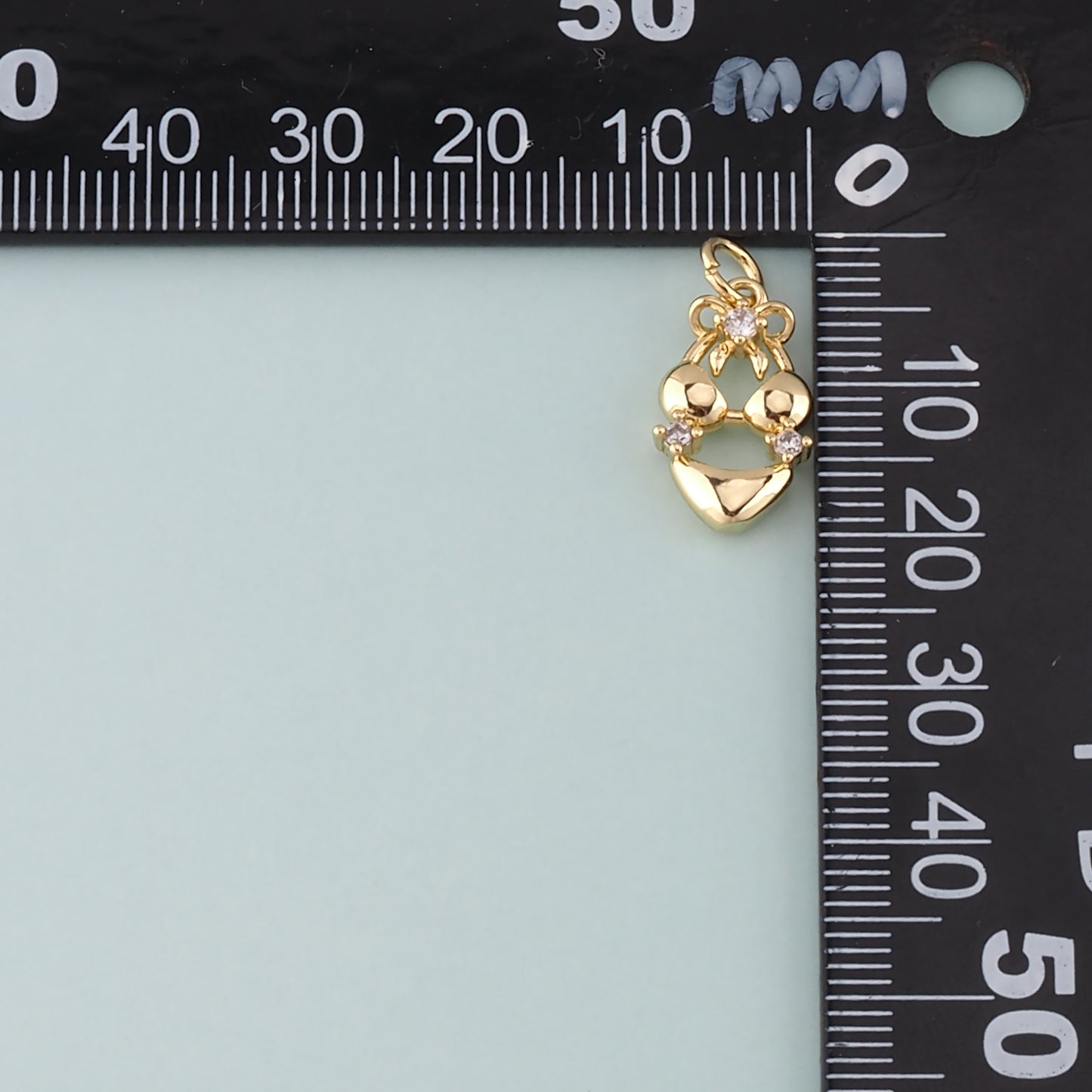 18K Gold Filled Bikini Pendant,CZ Micro Pave Bikini Charm Bracelet Necklace for DIY Jewelry Making Supply