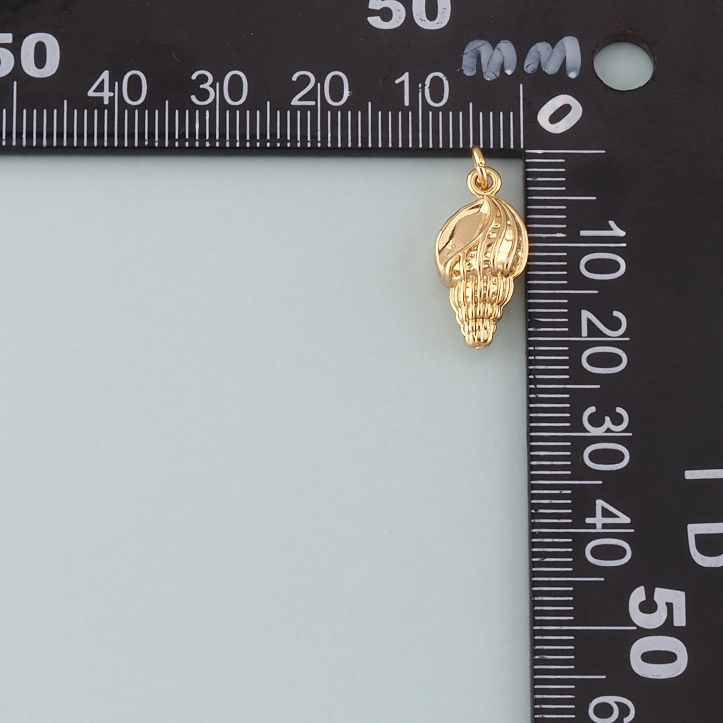 Gold Conch Charms,18K Gold Filled Shell Pendant,Conch Shell Charm Bracelet Necklace for DIY Jewelry Making Supply