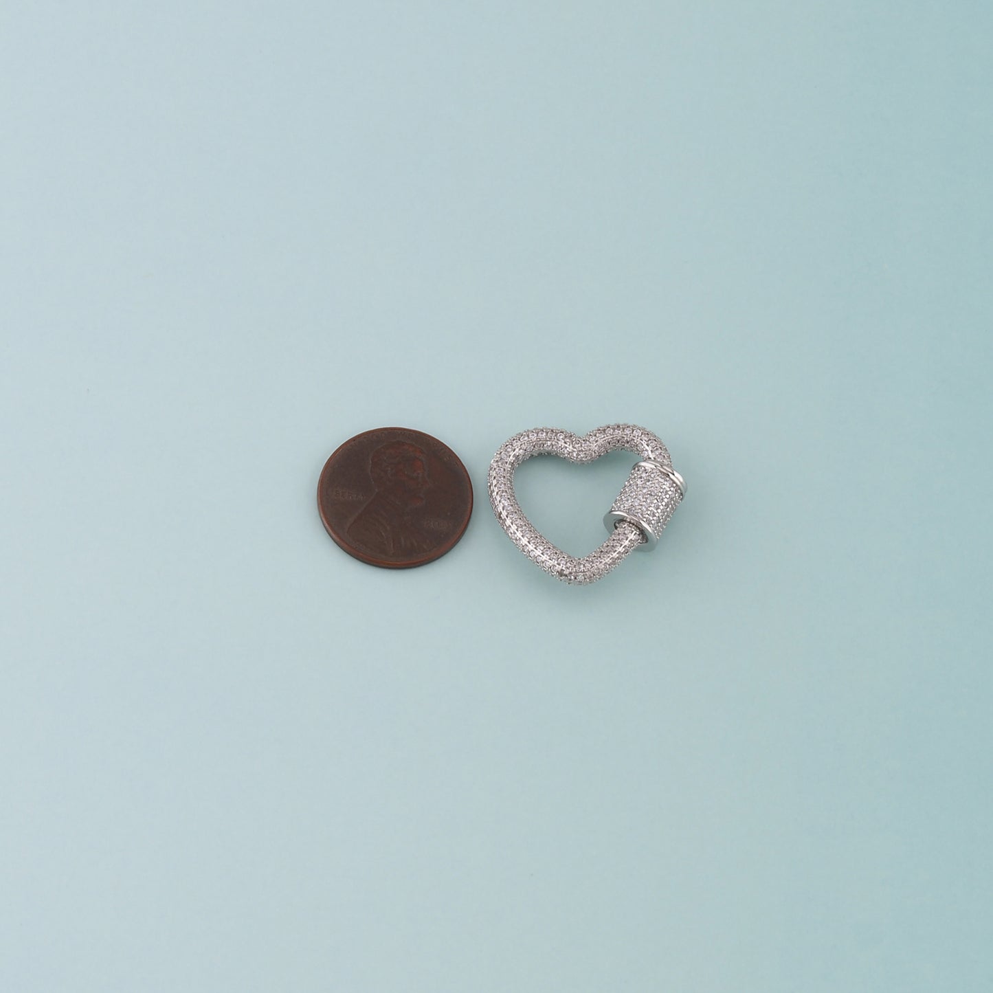 18K Gold Filled Heart Carabiner Clasp,Buckle Clasp,Carabiner Screw Clasp,Turnbuckle for DIY Jewelry