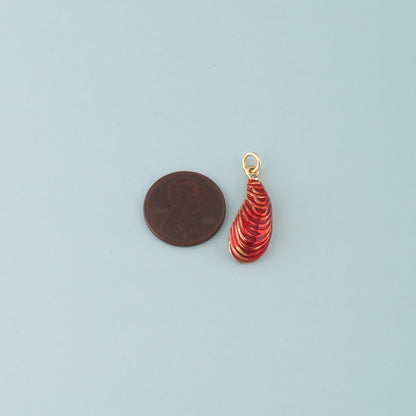 Gold Oyster Charms,18K Gold Filled Conch Pendant,Enamel Conch Shell Charm Bracelet Necklace for DIY Jewelry Making Supply