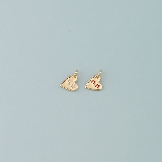 Gold Angel Numbers Charms,18K Gold Filled 11:11 Pendant,Enamel Angel Numbers Charm Bracelet Necklace for DIY Jewelry Making Supply