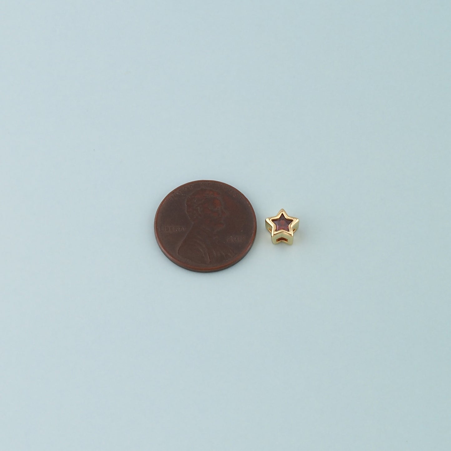 Gold Star spacer Beads Charms,18K Gold Filled Star Bracelet Necklace for DIY Jewelry Making Supply