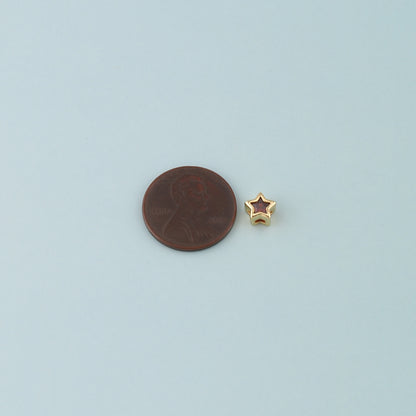 Gold Star spacer Beads Charms,18K Gold Filled Star Bracelet Necklace for DIY Jewelry Making Supply