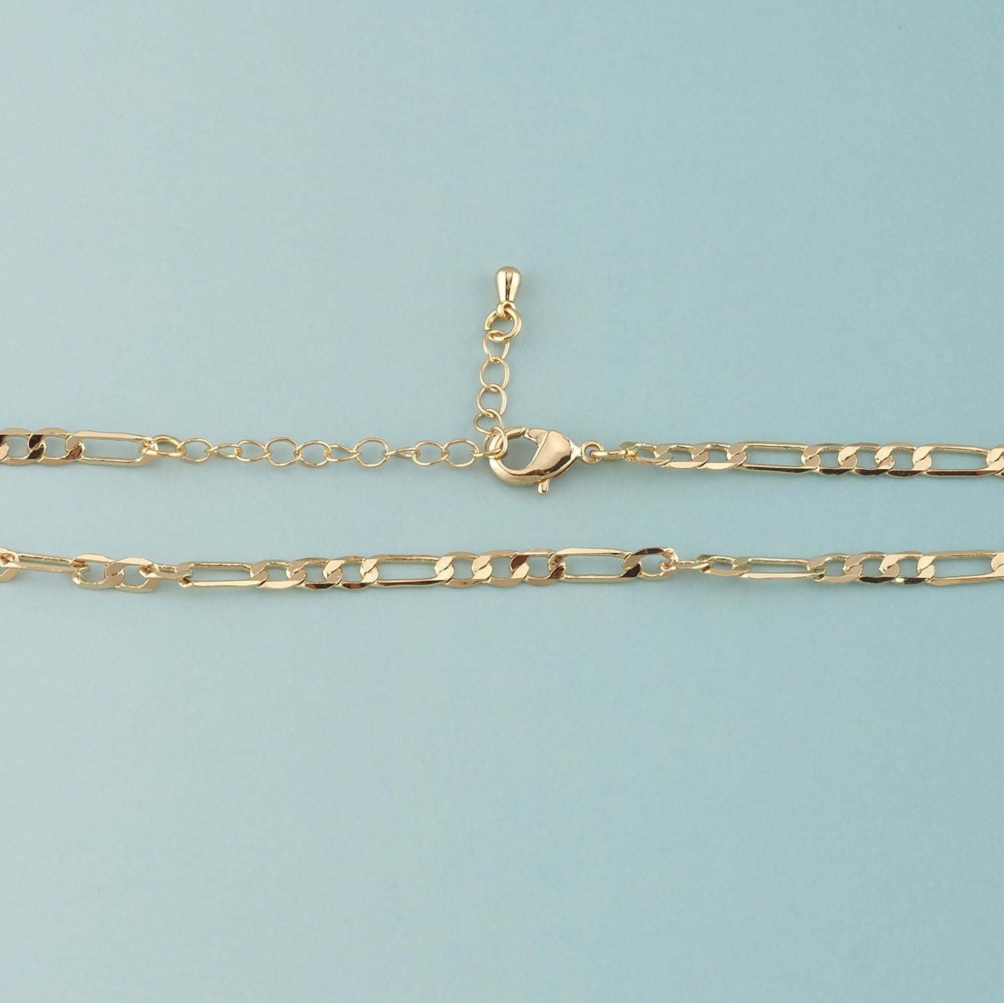 Gold Oval Chain,18K Gold Filled Paper Clip for Necklace Bracelet DIY Jewelry Making Supply