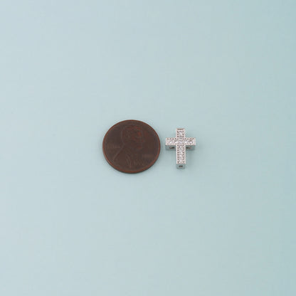 Gold Cross Spacer Beads Charms,18K Gold Filled Cross Bracelet Necklace for DIY Jewelry Making Supply