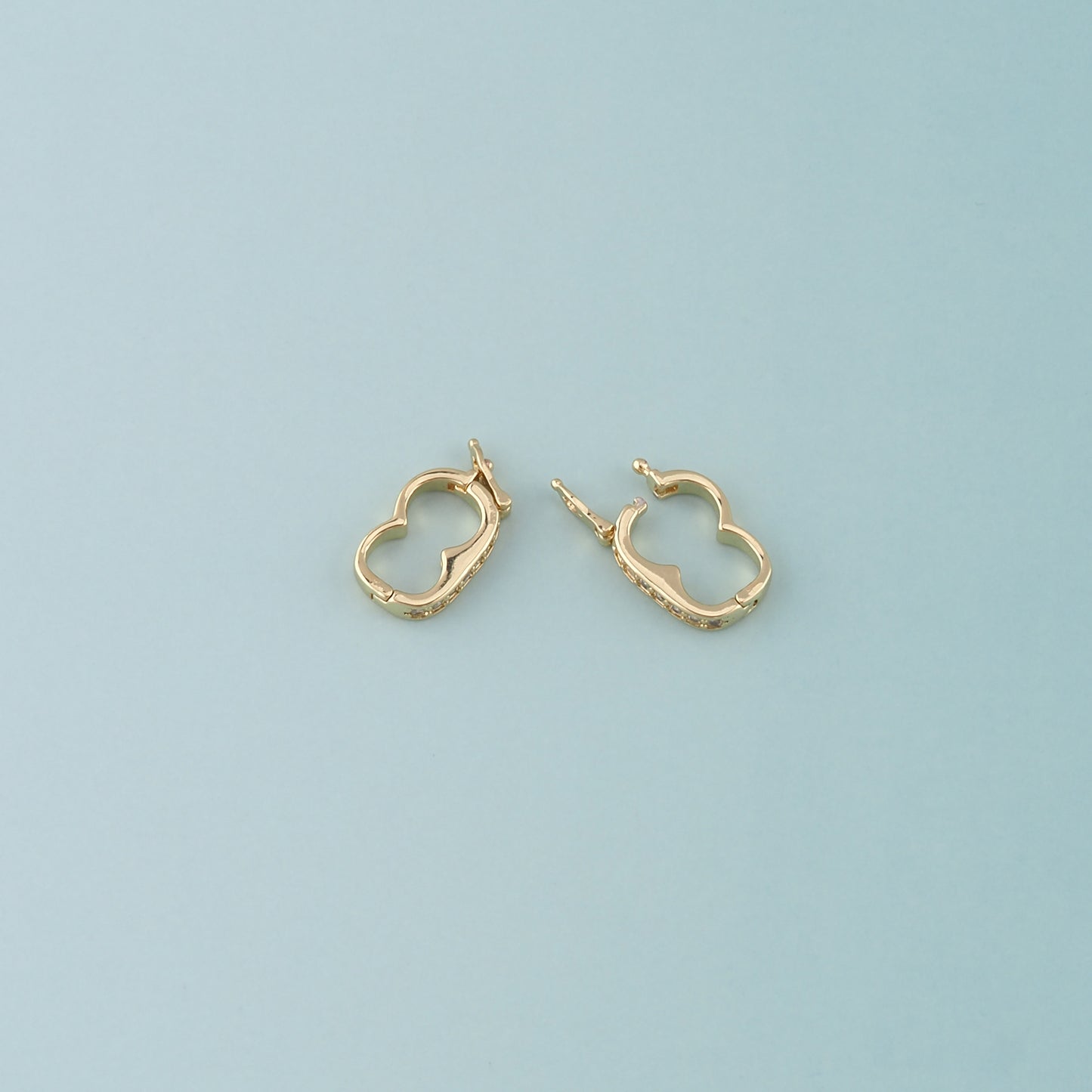 18k Gold Filled Oval Clasp,Shortener Enhancer Clasp for DIY Jewelry Finding Necklace Bracelet