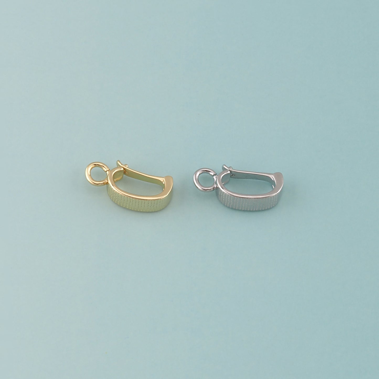 18K Gold Filled Oval Carabiner Clasp,Carabiner Lock Connector for DIY Jewelry Clasp Finding Necklace Bracelet