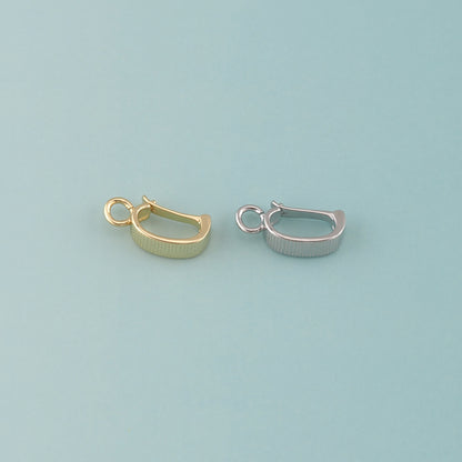 18K Gold Filled Oval Carabiner Clasp,Carabiner Lock Connector for DIY Jewelry Clasp Finding Necklace Bracelet