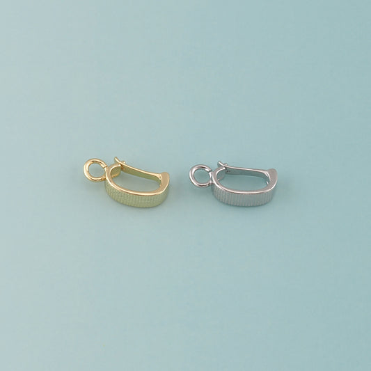 18K Gold Filled Oval Carabiner Clasp,Carabiner Lock Connector for DIY Jewelry Clasp Finding Necklace Bracelet