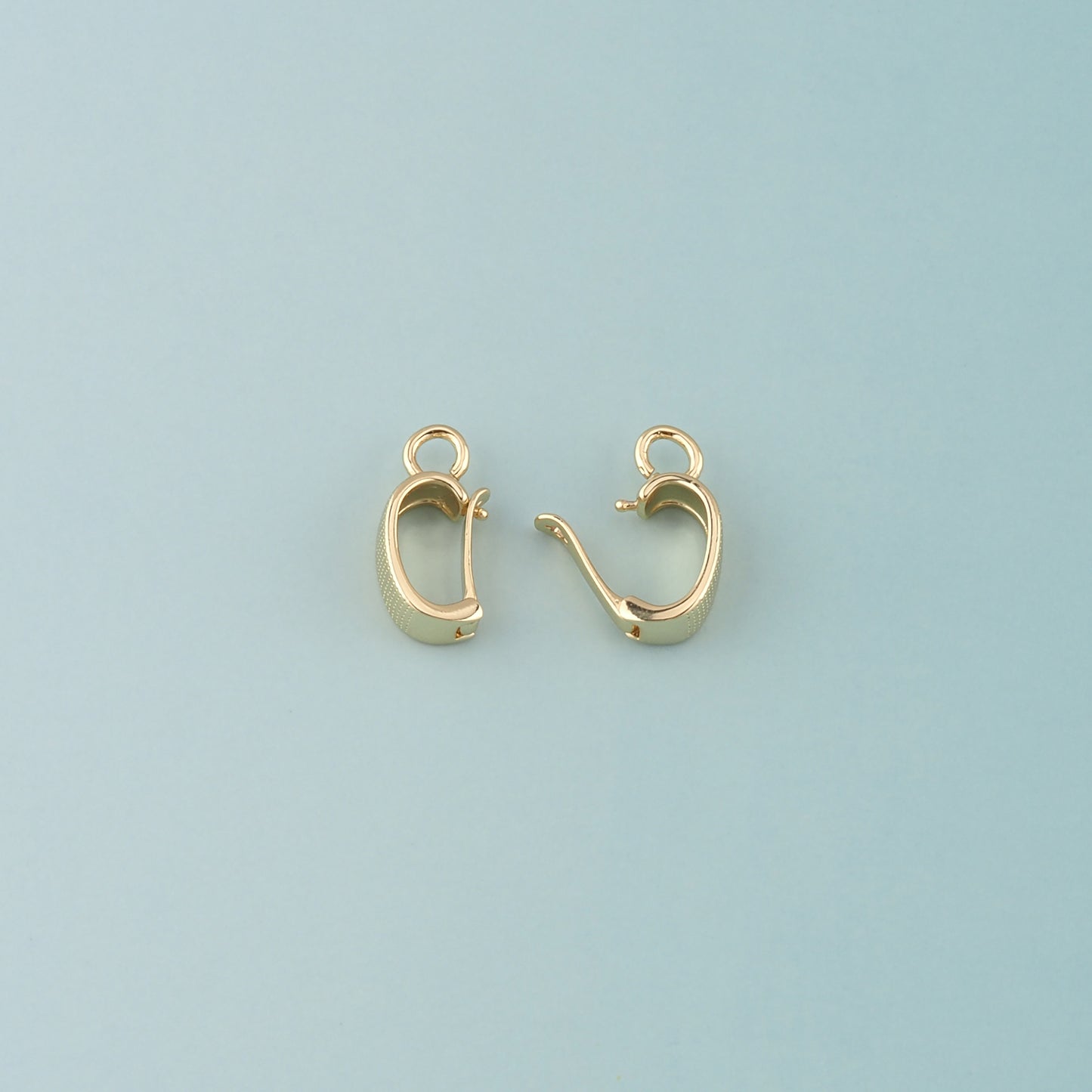 18K Gold Filled Oval Carabiner Clasp,Carabiner Lock Connector for DIY Jewelry Clasp Finding Necklace Bracelet