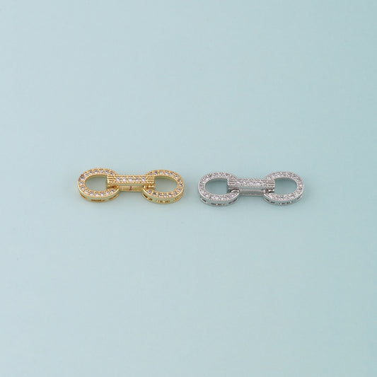 18K Gold Filled Oval Clasp,Carabiner Lock Connector for DIY Jewelry Finding Necklace Bracelet