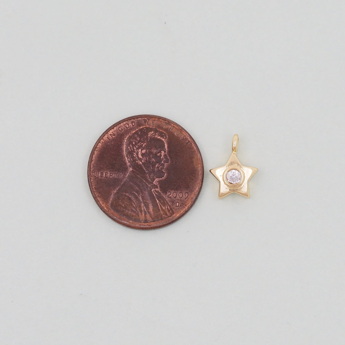 Gold Star Charms,18K Gold Filled CZ Micro Pave Star Pendant,Star Charm Bracelet Necklace for DIY Jewelry Making Supply