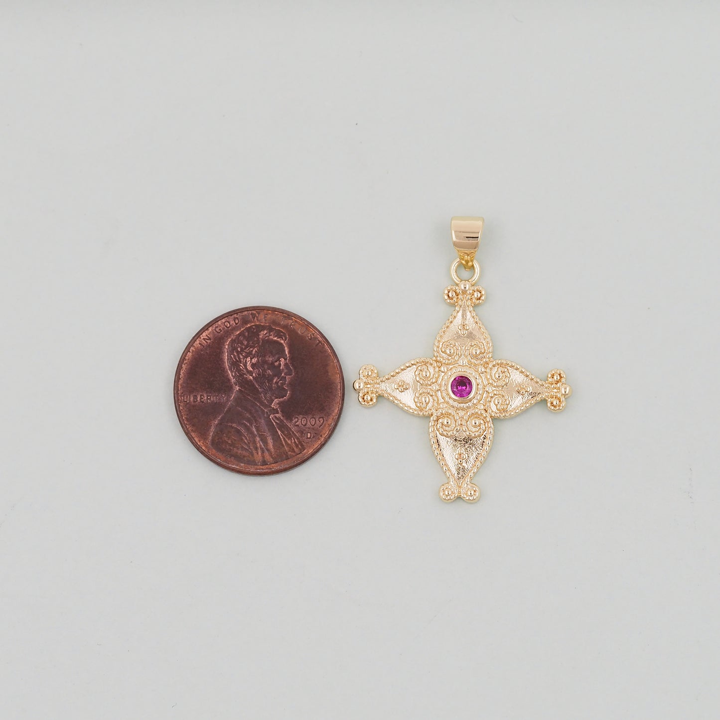 Gold Cross Charms,18K Gold Filled Cross Pendant,Cross Charm Bracelet Necklace for DIY Jewelry Making Supply