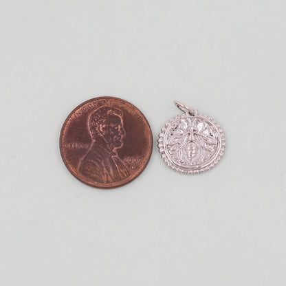 Gold Bee Charms,18K Gold Filled Coin Bee Pendant,Bee Charm Bracelet Necklace for DIY Jewelry Making Supply