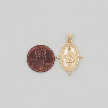 Gold Angel Charms,18K Gold Filled Angel Pendant,Angel Charm Bracelet Necklace for DIY Jewelry Making Supply