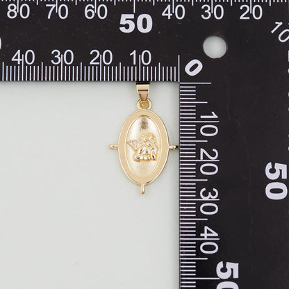 Gold Angel Charms,18K Gold Filled Angel Pendant,Angel Charm Bracelet Necklace for DIY Jewelry Making Supply