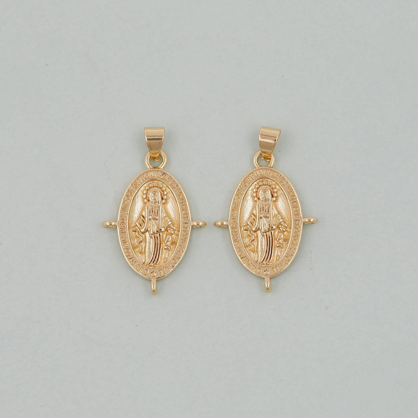 Gold virgin mary Charms,18K Gold Filled virgin mary Pendant,virgin mary Charm Bracelet Necklace for DIY Jewelry Making Supply