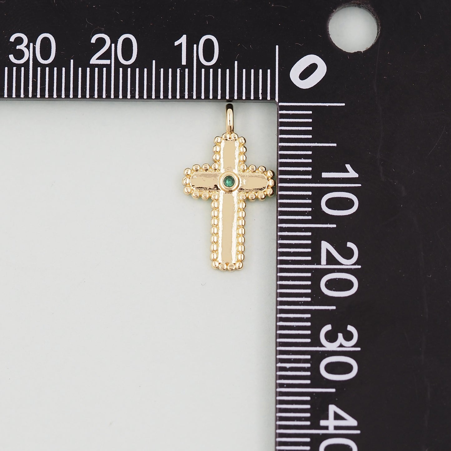 Gold Cross Charms,18K Gold Filled Cross Pendant,Cross Charm Bracelet Necklace for DIY Jewelry Making Supply