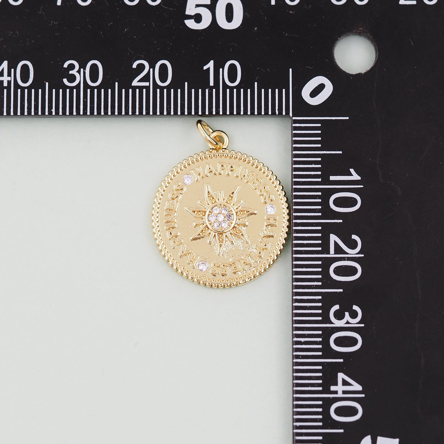 Gold Sun Charms,18K Gold Filled Sun Pendant,celestial  Charm Bracelet Necklace for DIY Jewelry Making Supply