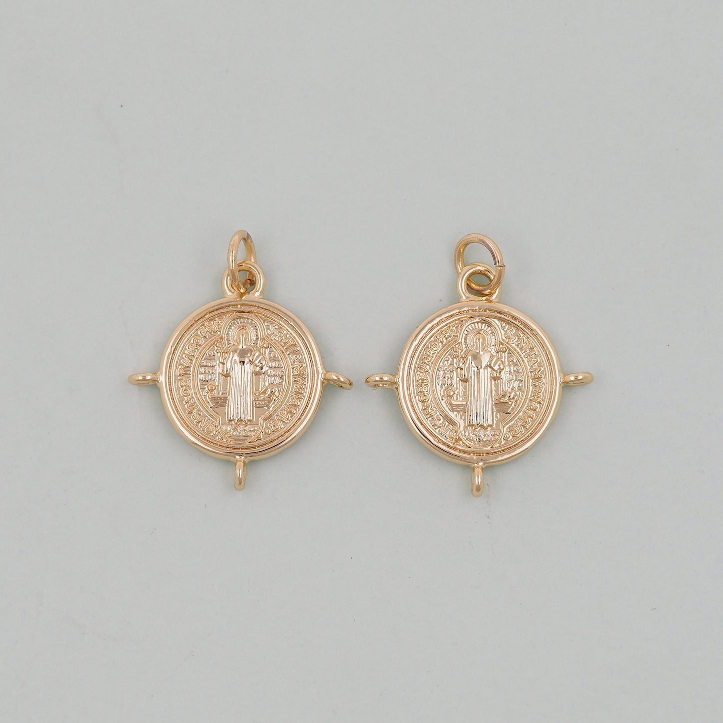 Gold Jesus Charms,18K Gold Filled Jesus Pendant,Religious Protect Charm Bracelet Necklace for DIY Jewelry Making Supply