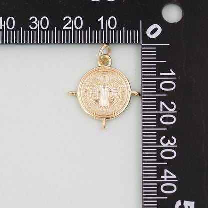 Gold Jesus Charms,18K Gold Filled Jesus Pendant,Religious Protect Charm Bracelet Necklace for DIY Jewelry Making Supply