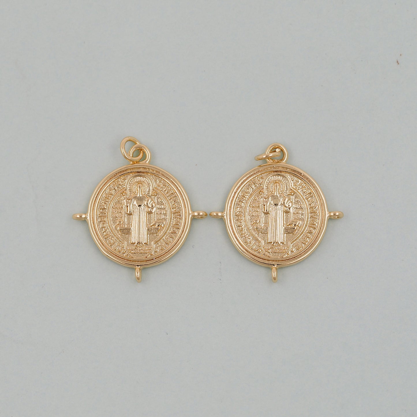 Gold Jesus Charms,18K Gold Filled Jesus Pendant,Religious Protect Charm Bracelet Necklace for DIY Jewelry Making Supply