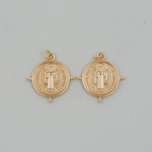 Gold Jesus Charms,18K Gold Filled Jesus Pendant,Religious Protect Charm Bracelet Necklace for DIY Jewelry Making Supply
