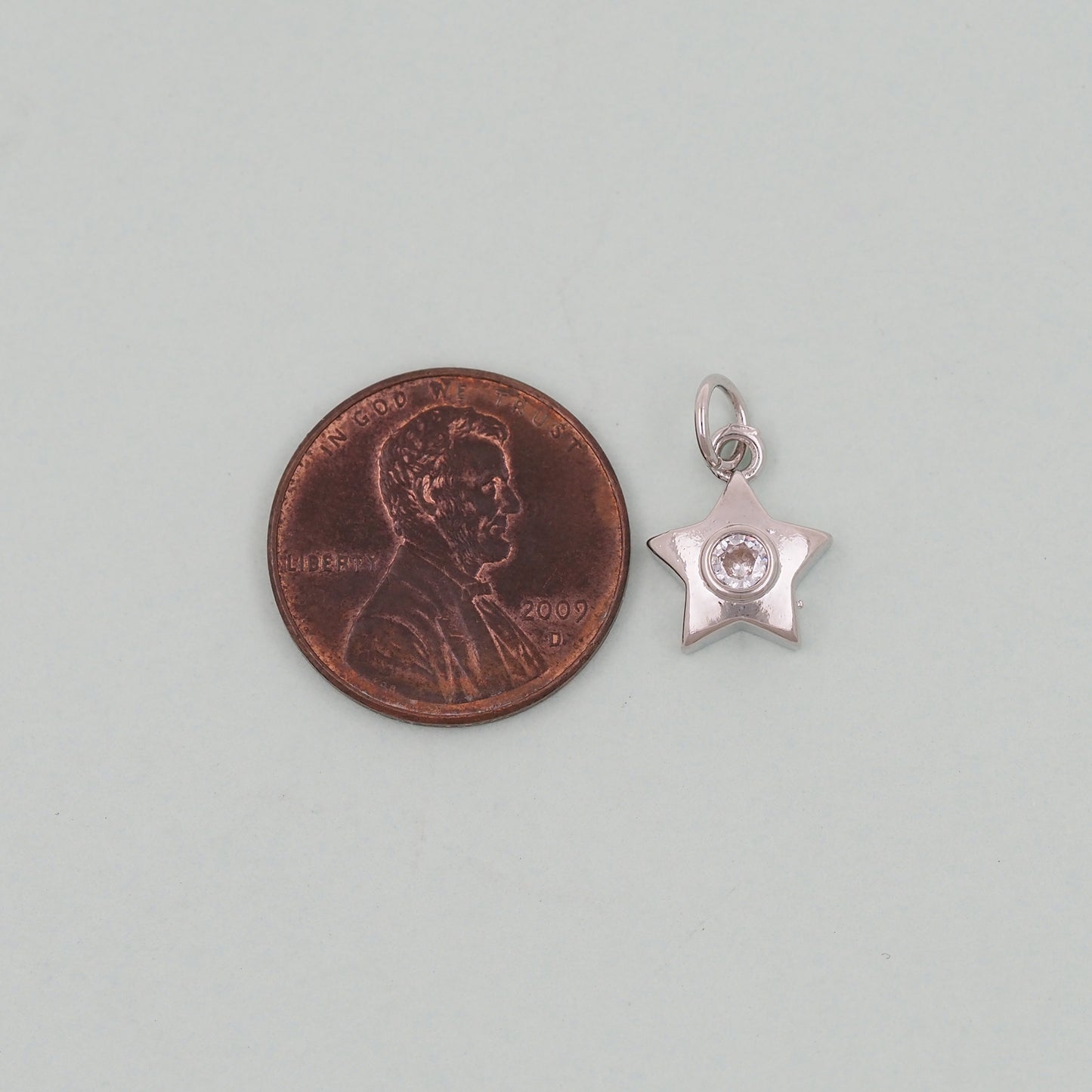 Gold Star Charms,18K Gold Filled CZ Micro Pave Star Pendant,Star Charm Bracelet Necklace for DIY Jewelry Making Supply