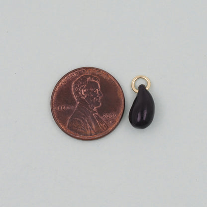 Gold Teardrop Charms,18K Gold Filled teardrop Pendant,enamel teardrop Charm Bracelet Necklace for DIY Jewelry Making Supply