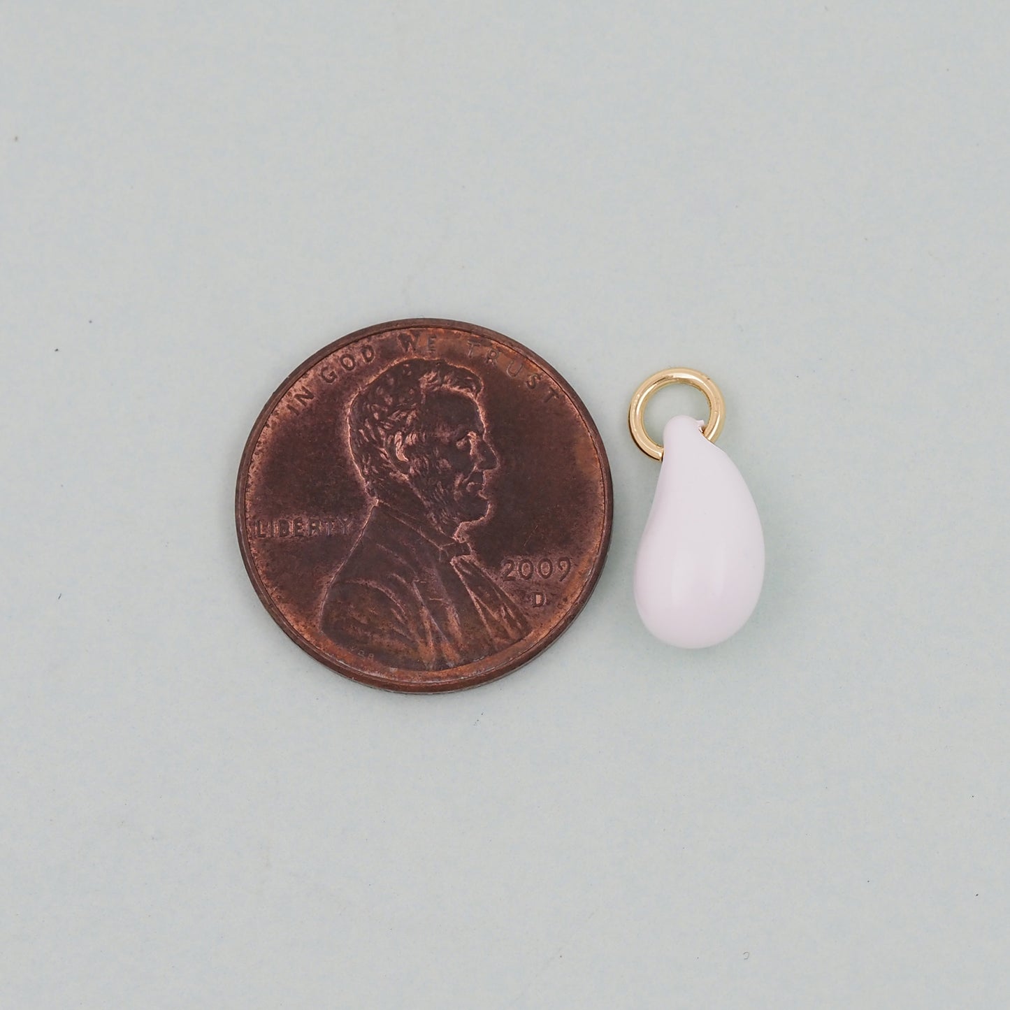 Gold Teardrop Charms,18K Gold Filled teardrop Pendant,enamel teardrop Charm Bracelet Necklace for DIY Jewelry Making Supply