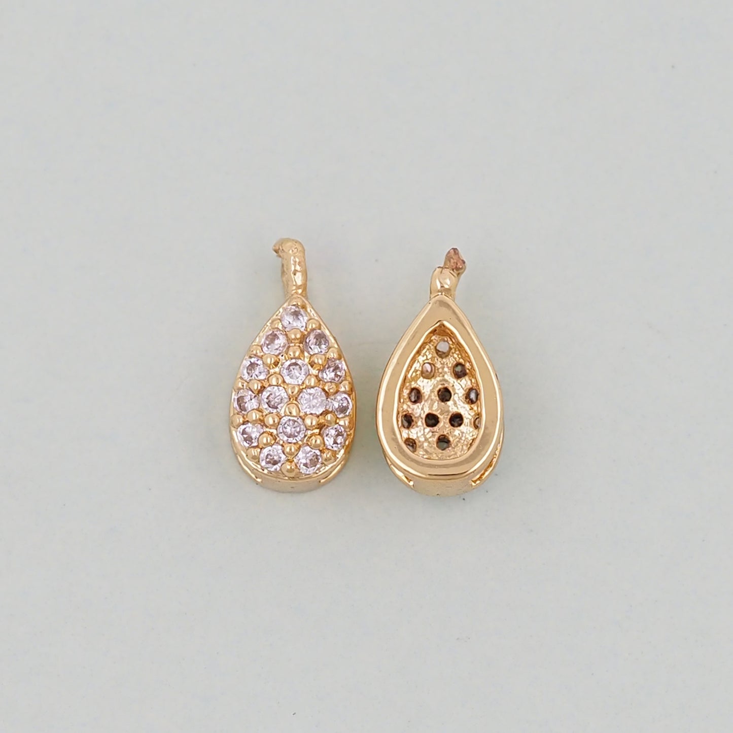 Gold Teardrop Charms,18K Gold Filled teardrop Pendant,teardrop Charm Bracelet Necklace for DIY Jewelry Making Supply