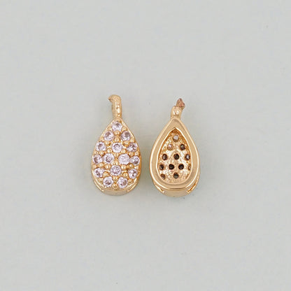 Gold Teardrop Charms,18K Gold Filled teardrop Pendant,teardrop Charm Bracelet Necklace for DIY Jewelry Making Supply