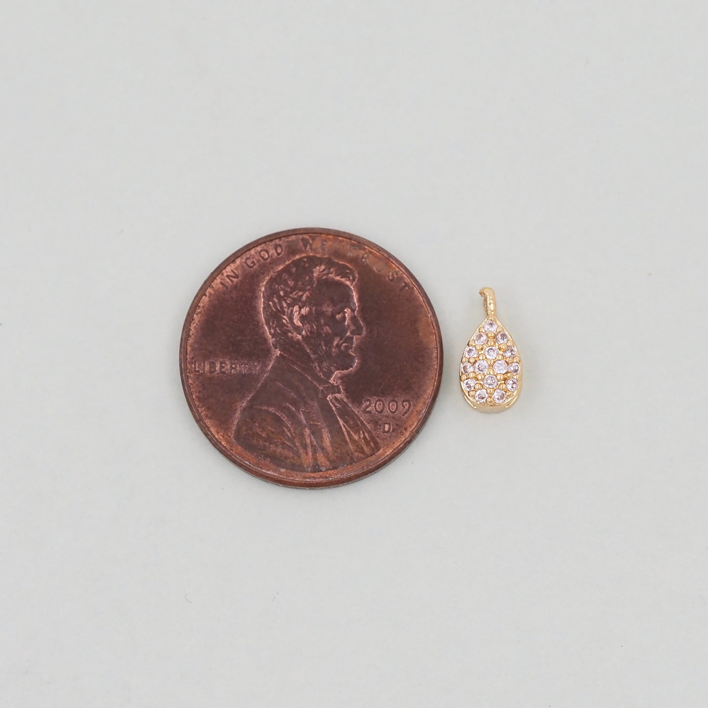 Gold Teardrop Charms,18K Gold Filled teardrop Pendant,teardrop Charm Bracelet Necklace for DIY Jewelry Making Supply