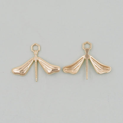 Gold Dragonfly Charms,18K Gold Filled Dragonfly Pendant,Silver Dragonfly Charm Bracelet Necklace for DIY Jewelry Making Supply