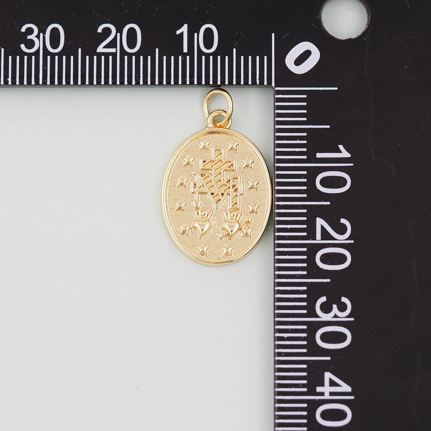Gold sacred Heart Charms,18K Gold Filled flame sacred heart Pendant,Religious Charm Bracelet Necklace for DIY Jewelry Making Supply