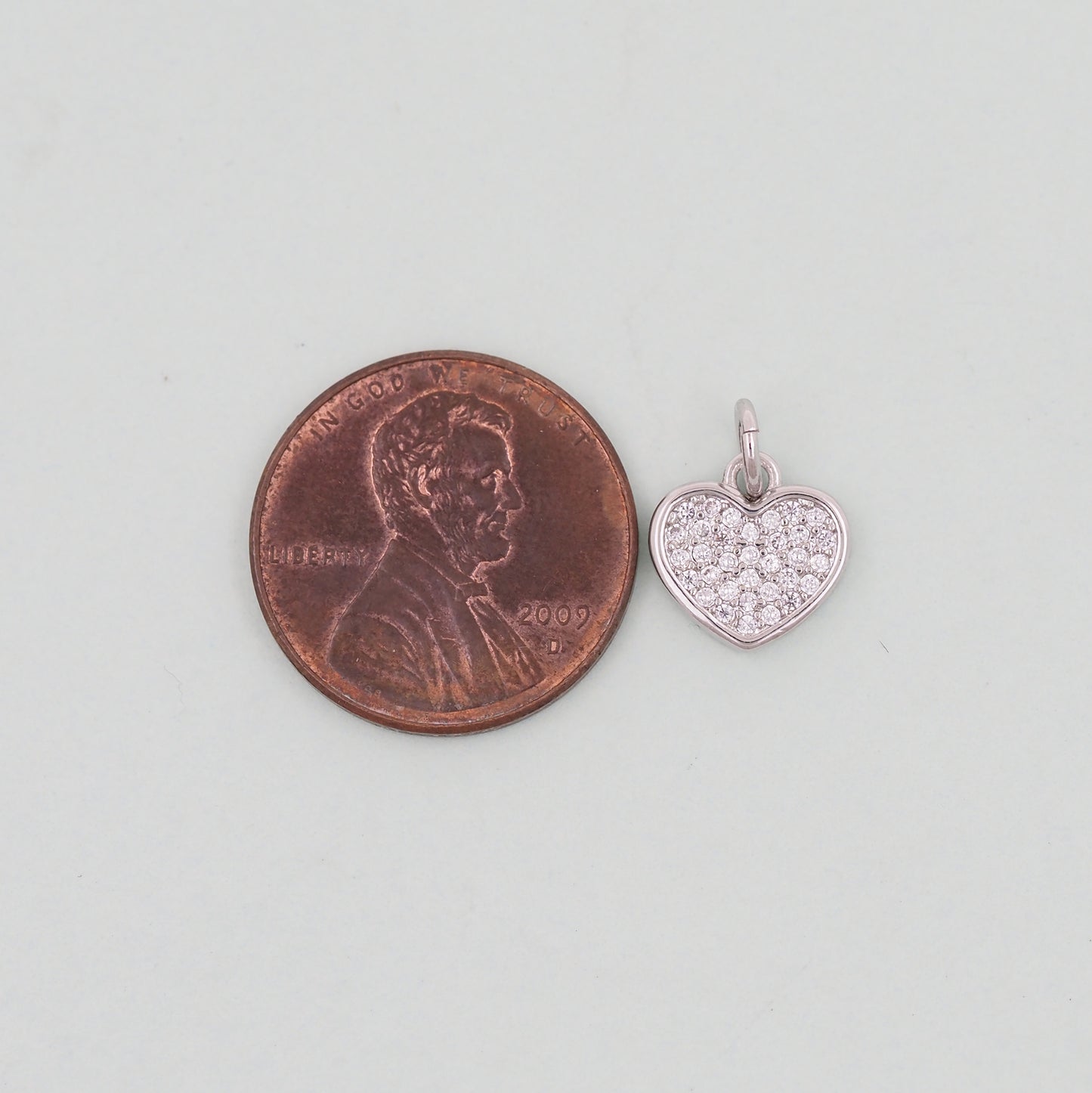 Gold Heart Charms,18K Gold Filled Heart Pendant,Heart Charm Bracelet Necklace for DIY Jewelry Making Supply