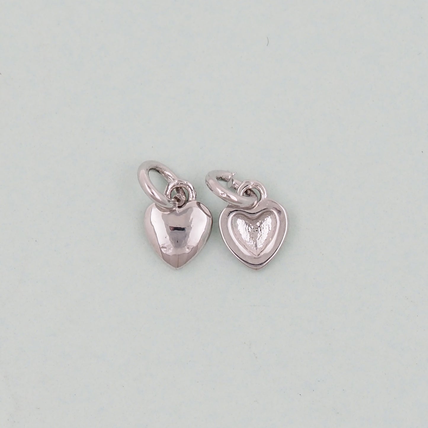 Gold Heart Charms,18K Gold Filled Heart Pendant,Heart Charm Bracelet Necklace for DIY Jewelry Making Supply