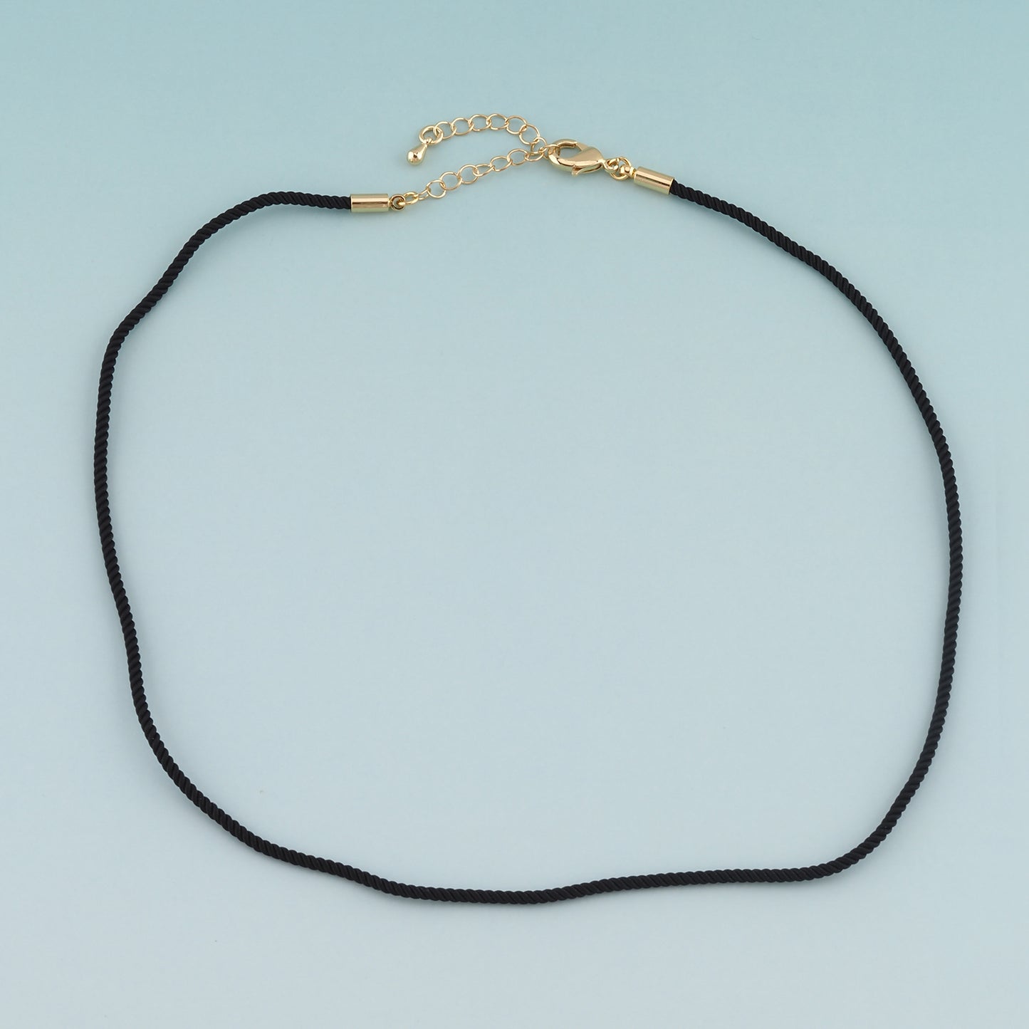 Gold Adjustable Braided Rope,18K Gold Filled Braided Necklace,Finished Necklace Bracelet for Jewelry Making