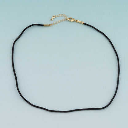 Gold Adjustable Braided Rope,18K Gold Filled Braided Necklace,Finished Necklace Bracelet for Jewelry Making