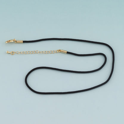 Gold Adjustable Braided Rope,18K Gold Filled Braided Necklace,Finished Necklace Bracelet for Jewelry Making