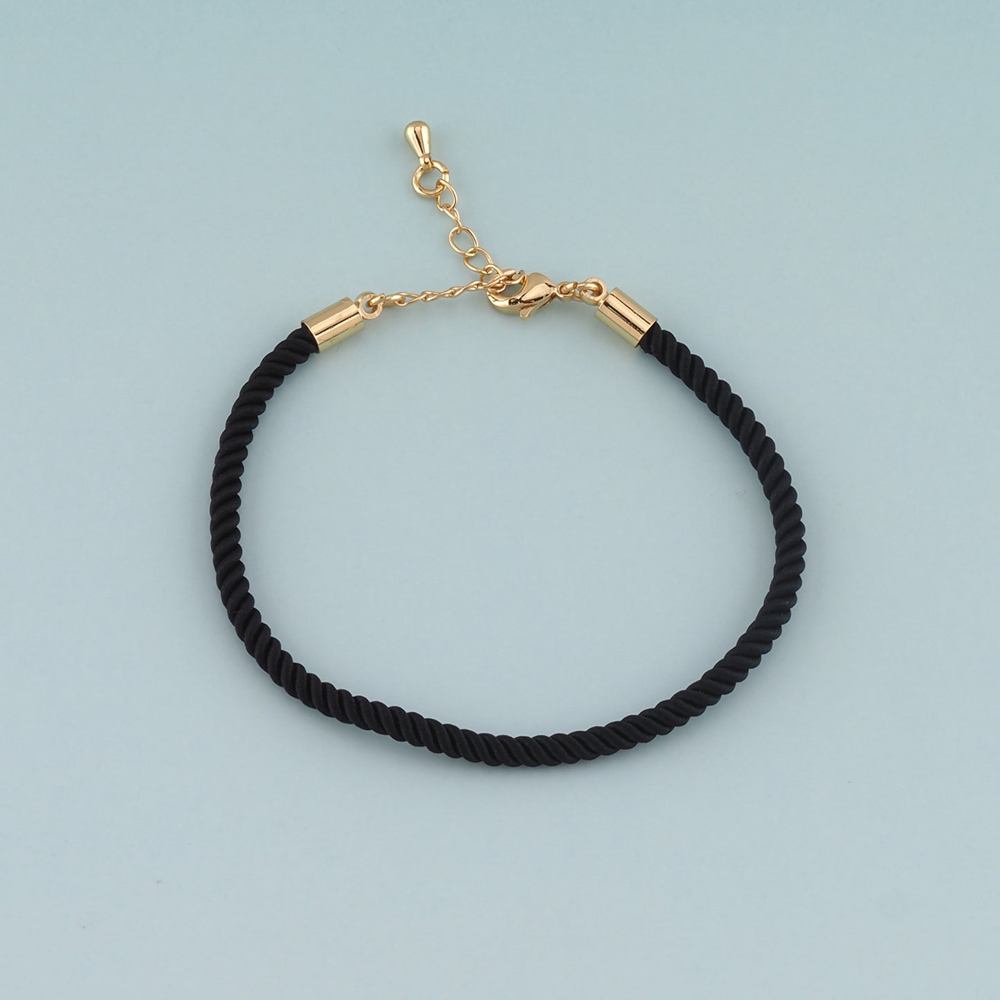 Gold Adjustable Braided rope,18K Gold Filled Braid Bracelet,Semi Finished Bracelets,Bracelets for Jewelry Making