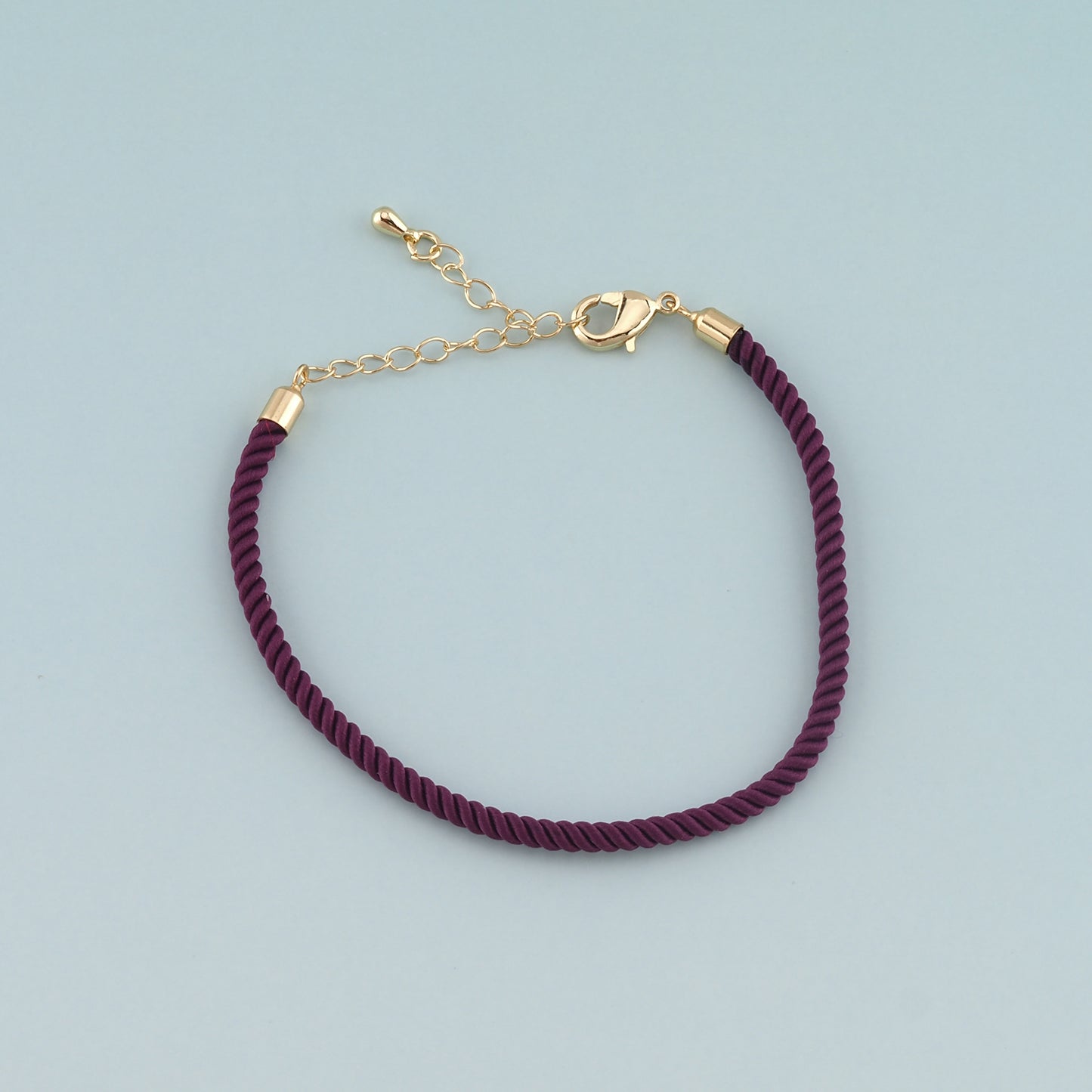 Gold Adjustable Braided rope,18K Gold Filled Braid Bracelet,Semi Finished Bracelets,Bracelets for Jewelry Making